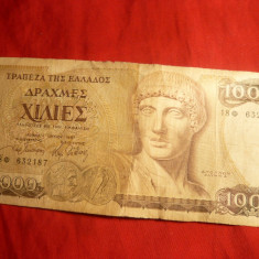 Bancnota 1000 Drahme 1987 Grecia , cal.Buna-F.Buna