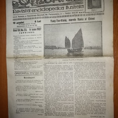 revista orizontul 9 iunie 1927 (revista enciclopedica ilustrata )