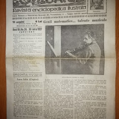 revista orizontul 30 iunie 1927 ( albert einstein cantand la vioara )
