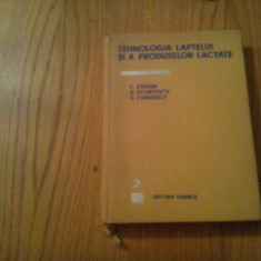 TEHNOLOGIA LAPTELUI SI A PRODUSELOR LACTATE - Vol. 2 - C. Stoian - 1970, 356 p.