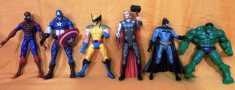 Figurine super Eroi(Spiderman, Batman, Thor, Hulk, Captain America, Wolverine), set 6 bucati - 69.99 lei! foto