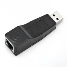 Placa convertor adaptor de retea LAN internet extern pe USB 2.0 RJ45 Ethernet Network Adaptor foto