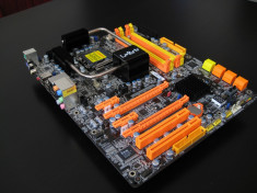 Vand placa de baza DFI Lanparty DK P45-T2RS PLUS socket 775 4x DDR2 , 2x PCI-Exp, cutie, tablita, cabluri foto