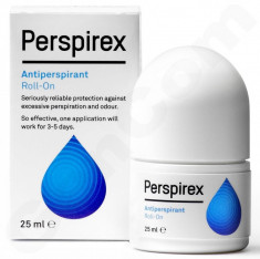 PERSPIREX - made in Denmark - tratament eficient hiperhidroza, transpiratie excesiva, miros neplacut. Antiperspirant roll-on - cel mai mic pret!!! foto