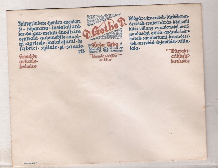 TURDA PLIC D.GOTHE D. APROX 1920