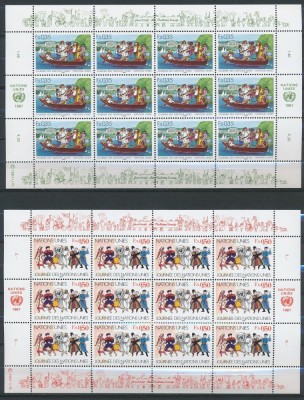 NATIUNILE UNITE GENEVA 1987 ZIUA ONU COTA MICHEL 19.2 EURO foto