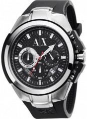 Ceas Barbatesc ARMANI Exchange Black Resin Watch, Chronograph, AX1042 foto