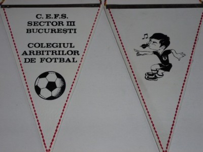 Fanion Colegiul Arbitrilor de Fotbal (sector III) - Bucuresti foto