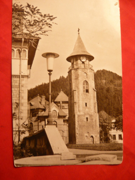 Ilustrata Piatra Neamt - Turnul lui Stefan cel Mare , circulata 1966