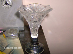 vaza cristal talpa argint nr 2 reducere foto