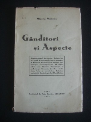 MIRCEA MANCAS - GANDITORI SI ASPECTE {1933} foto