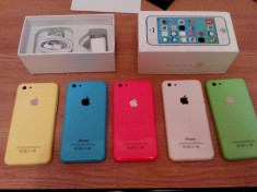 Replica Iphone 5C dual sim, display 4.0 inci logo,TV, WIFI - telefon NOU , pachet complet, diverse culori foto