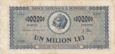 ROMANIA 1.000.000 lei 1947 VF!!! foto