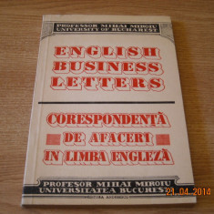 CORESPONDENTA DE AFACERI IN LIMBA ENGLEZA