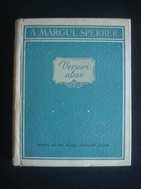 A. MARGUL SPERBER - VERSURI ALESE {1957}