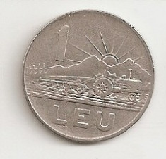 Moneda - Romania - 1 Leu 1966 , v6 foto