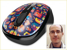 Mouse Microsoft Wireless Mobile 3500 Limited Edition Artist Series NOI! foto