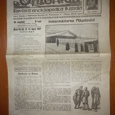 revista orizontul 14 aprilie 1927 ( revista enciclopedica ilustrat )