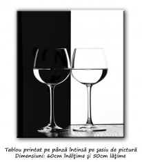 Tablou modern 60x50cm - Pahare de vin, LIVRARE GRATUITA 24-48h foto