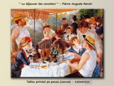 Tablou canvas Renoir - Le Dejeuner des canotiers - 120x80cm foto