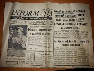 ziarul informatia bucurestiului 25 septembrie 1973 foto