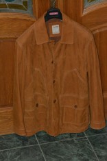 Geaca TIMBERLAND piele intoarsa, maro, impecabila !!! foto
