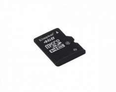 Card memorie Kingston microSDHC 4 GB + adaptor SD clasa 4 foto