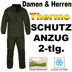 Costum vanatoare (pantaloni+haina)- cu protectie termica foto
