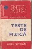 (C4753) TESTE DE FIZICA DE EDUARD-VICTOR GUGUI, EDITURA ALBATROS, 1980, Alta editura