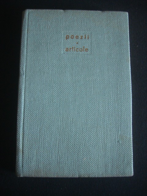 EUGEN CONSTANT - POEZII SI ARTICOLE {1964}