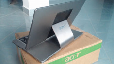 Tableta Laptop ACER R7 Touchscreen Convertible 15.6&amp;quot; Full HD 1080p IPS i5-3337U 2.7GHz 6GB 500GB+ 24GB(ssd),WIN 8 SILVER foto