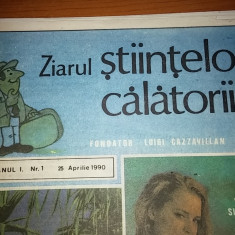 ziarul stiintelor si al calatoriilor anul 1 nr.1 25 aprilie 1990