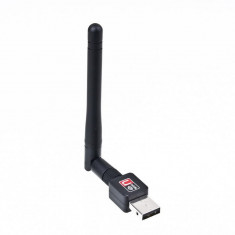 Vand placa de retea wireless NOUA interfata USB 150Mbps compatibila cu standardul 802.11b/n/g plus antena de 2dBi foto