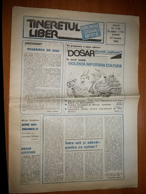 ziarul tineretul liber 27 ianuarie 1990 foto