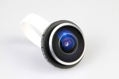 Cadou ideal, lentila super fish eye 235 grade, detasabila, pentru orice model de telefon foto