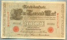 1764 BANCNOTA - GERMANIA - 1 000 MARK - anul 1910 -SERIA 2317943 -starea care se vede