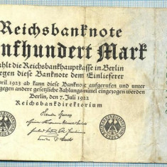 1779 BANCNOTA - GERMANIA - 500 MARK - anul 1922 -SERIA 7284786 -starea care se vede