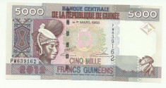 Guinea 5000 francs 2012 UNC (v14) foto