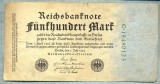 1775 BANCNOTA - GERMANIA - 500 MARK - anul 1922 -SERIA 19480123 -starea care se vede