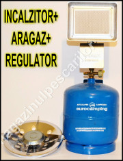 Butelie 5L -Aragaz-Incalzitor Kit Economic Gatit incalzit + Regulator Gaz Cadou foto