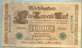 1756 BANCNOTA - GERMANIA - 1 000 MARK - anul 1910 -SERIA 6275663 -starea care se vede