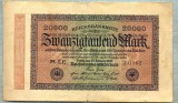 1774 BANCNOTA - GERMANIA - 20 000 MARK - anul 1923 -SERIA 301962 -starea care se vede