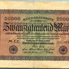 1774 BANCNOTA - GERMANIA - 20 000 MARK - anul 1923 -SERIA 301962 -starea care se vede