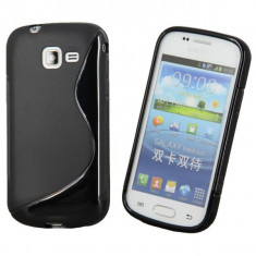 Husa Samsung Galaxy Trend Lite Fresh S7390 Duos S7392 TPU S-LINE Black foto