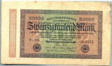 1773 BANCNOTA - GERMANIA - 20 000 MARK - anul 1923 -SERIA 319553 -starea care se vede