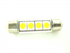 Leduri auto C5W F39 placuta inmatriculare / plafoniera 39 mm 4 smd 5050 foto