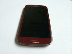 Samsung Galaxy S3 i9300 Red Rosu in Stare FF Buna Liber in Orice Retea Okazie !!! foto