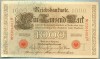 1766 BANCNOTA - GERMANIA - 1 000 MARK - anul 1910 -SERIA 2204003 -starea care se vede