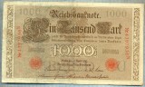 1757 BANCNOTA - GERMANIA - 1 000 MARK - anul 1910 -SERIA 4397936 -starea care se vede