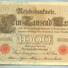 1763 BANCNOTA - GERMANIA - 1 000 MARK - anul 1910 -SERIA 2317941 -starea care se vede